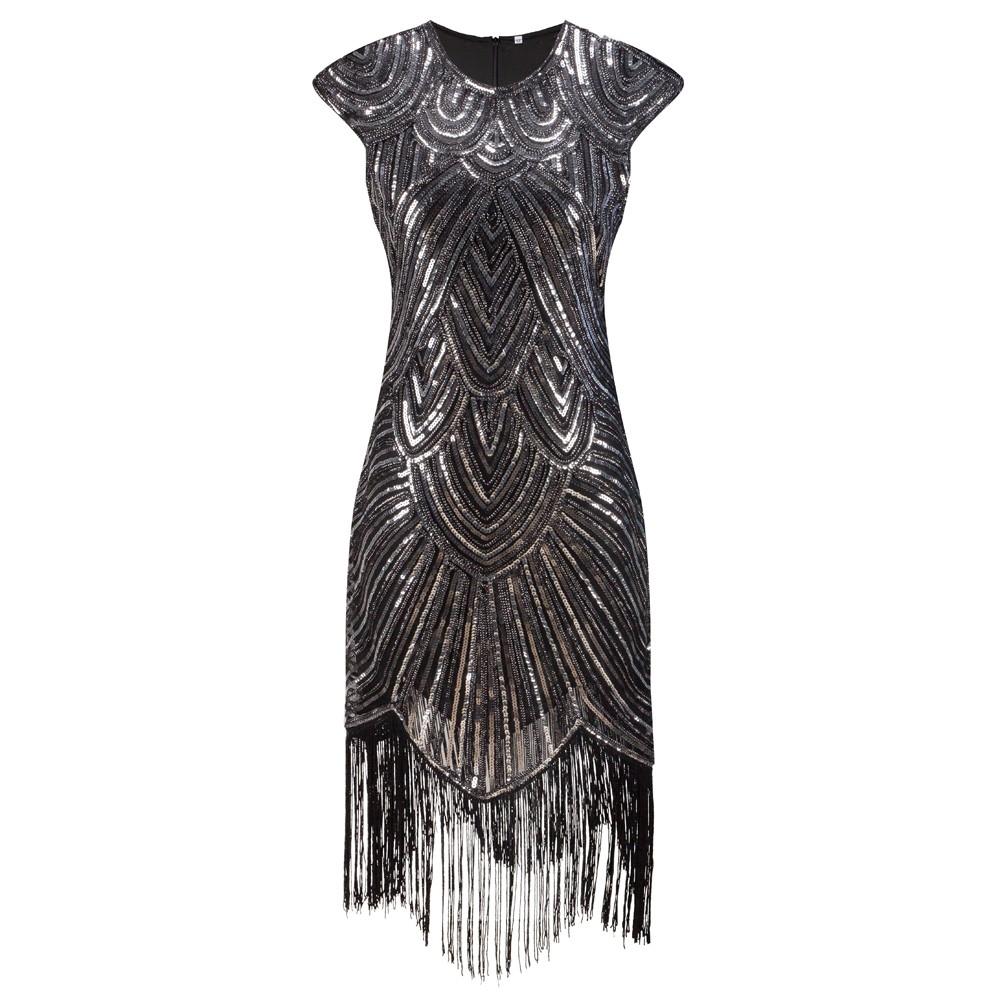 Women's Art Deco Sequined Dress