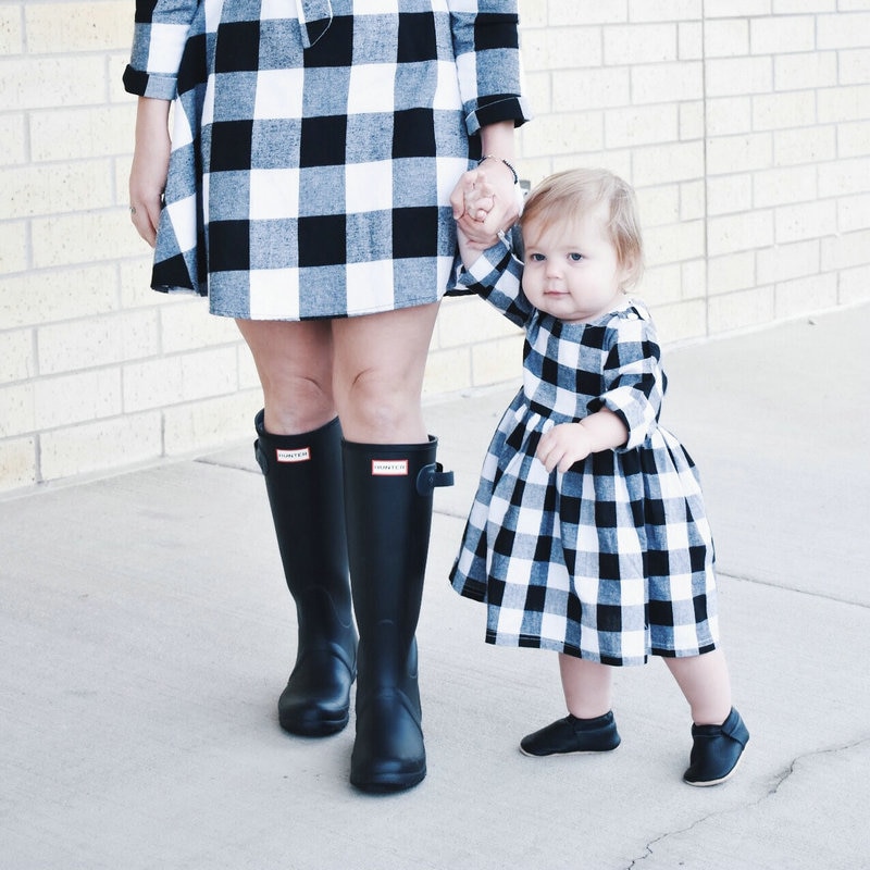 Matching Plaid Dresses