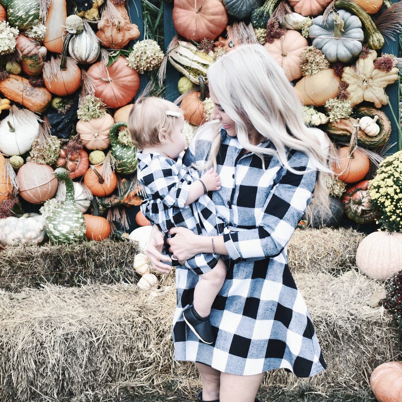 Matching Plaid Dresses